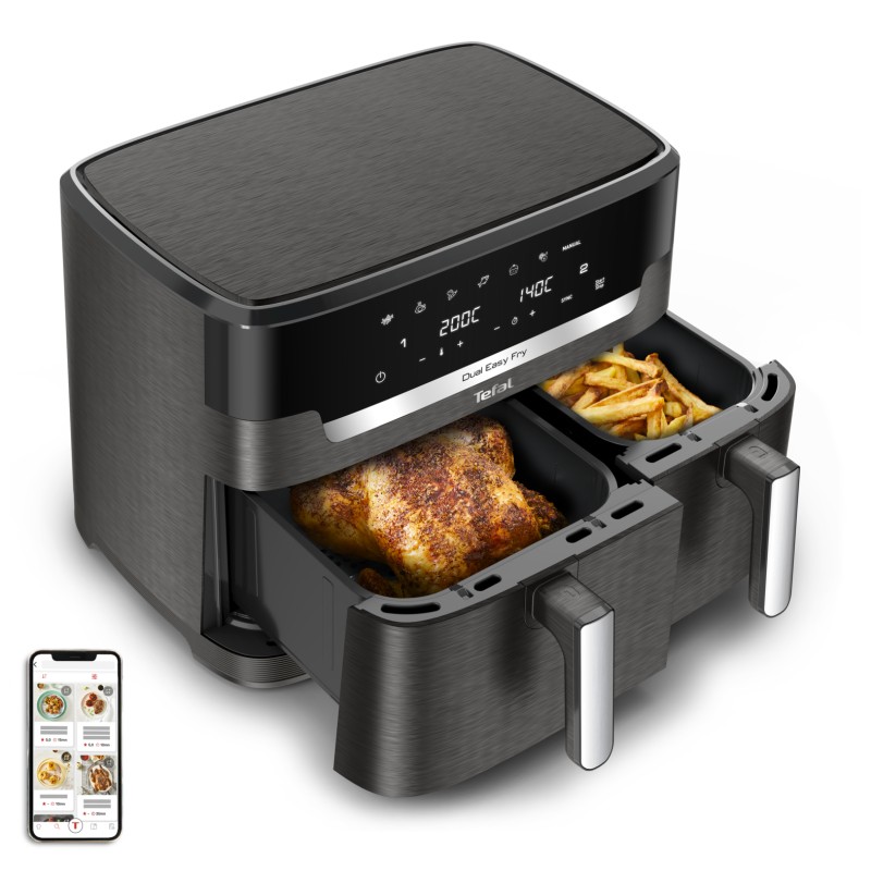 Tefal Dual Easy Fry EY942HE0 Dobbelt varmluftssteger